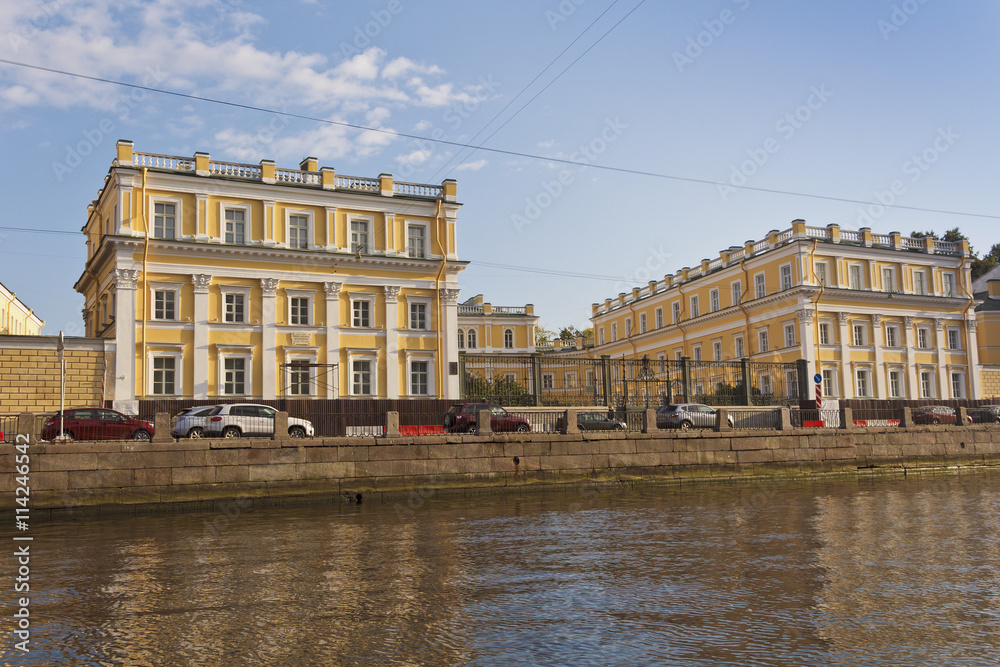 Museum-estate of G. R. Derzhavin of the XVIII century, the Fontanka river embankment.