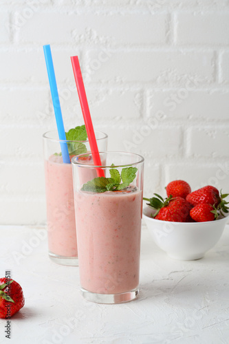 fresh summer beverage with berry
