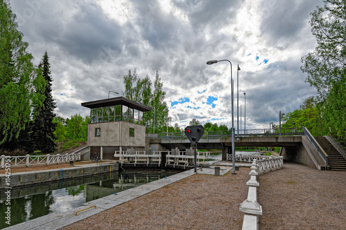 Vaaksy Canal shipping lock photo