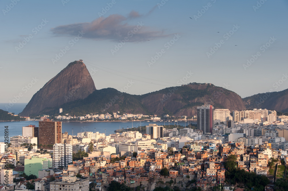 Rio de Janeiro Flamengo District and Sugarloaf Mountain
