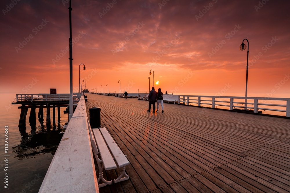 Obraz premium Molo w Sopocie.