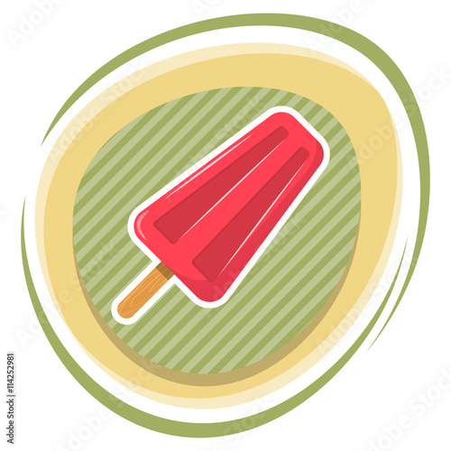 Vector colorful ice cream icon