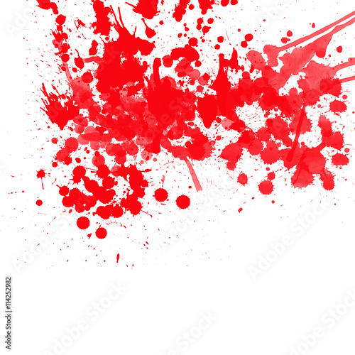 Abstract painted ink and watercolor,color splatter for use in brushes or background for abstract creative work in many kind of pattern isolated on white background