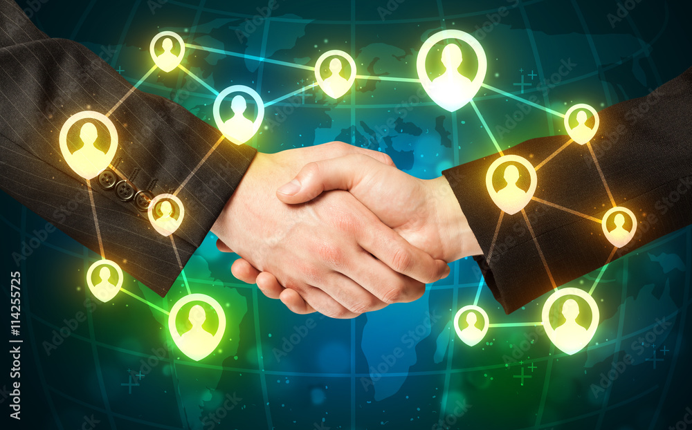 handshake, social netwok concept handshake, social netwok concept