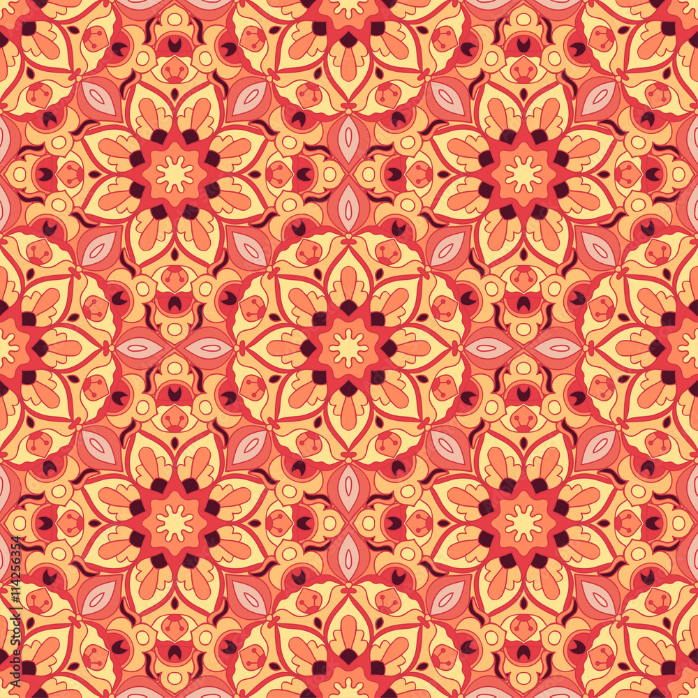 Seamless pattern. Decorative pattern in beautiful colors. Vector background