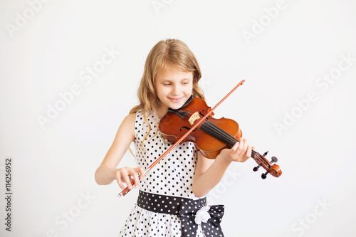 Portrait of the little violinist photo