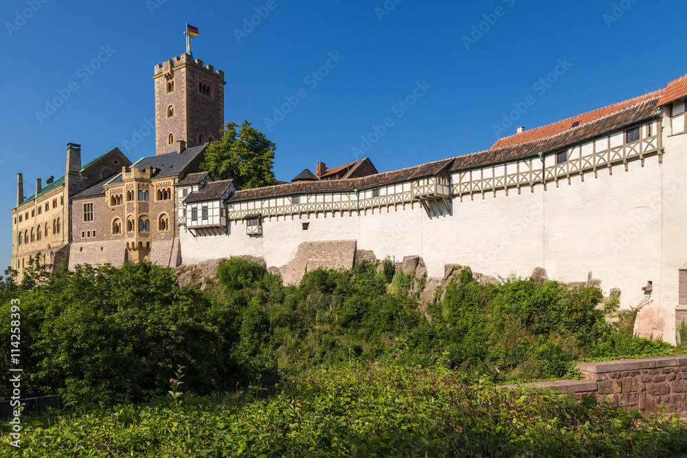 Wartburg Castle, Germany. Ancient fortifications