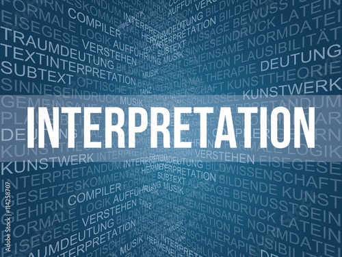 Obraz na plátně Interpretation