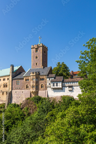 Wartburg Castle, Germany. The central part of the castle (included in the UNESCO list)