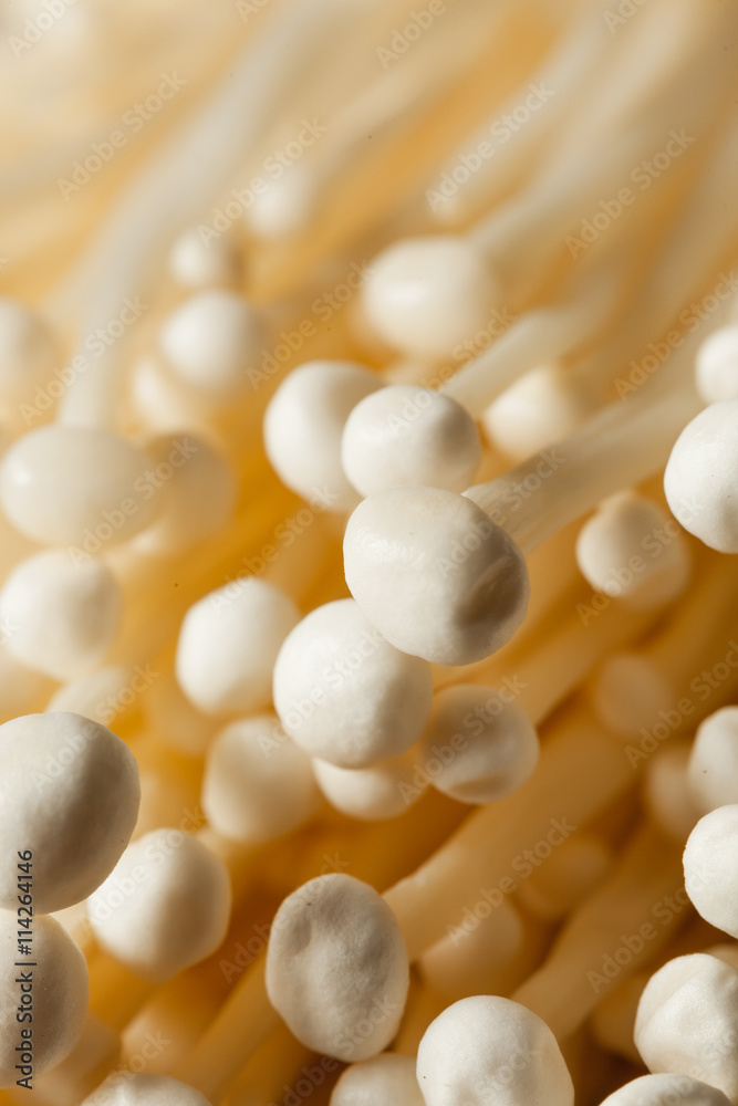 Raw Organic Enoki Mushrooms Raw Organic Enoki Mushrooms