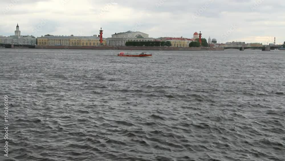 Spit of Vasilevsky Island. St. Petersburg, Russia Spit of Vasilevsky Island. St. Petersburg, Russia