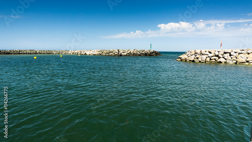 Hafenbecken in Lohme auf Rügen