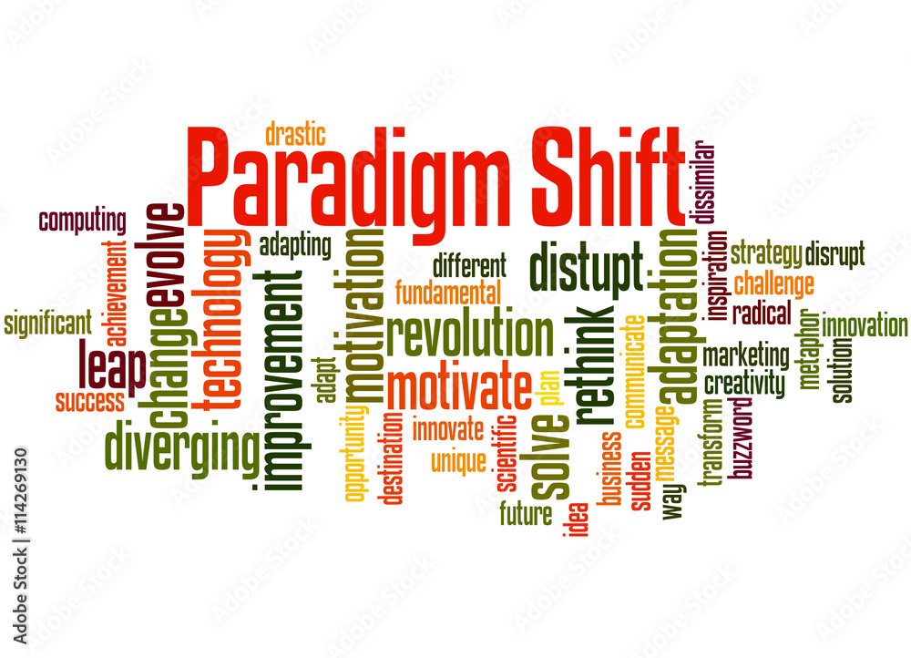 Paradigm Shift, word cloud concept 6 Paradigm Shift, word cloud concept 6
