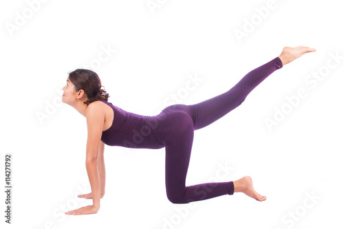 beautiful women exercise yoga