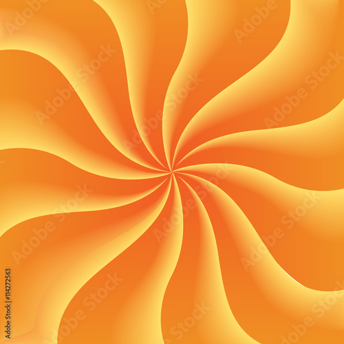 Whirlpool background, orange and yellow colors. illustration