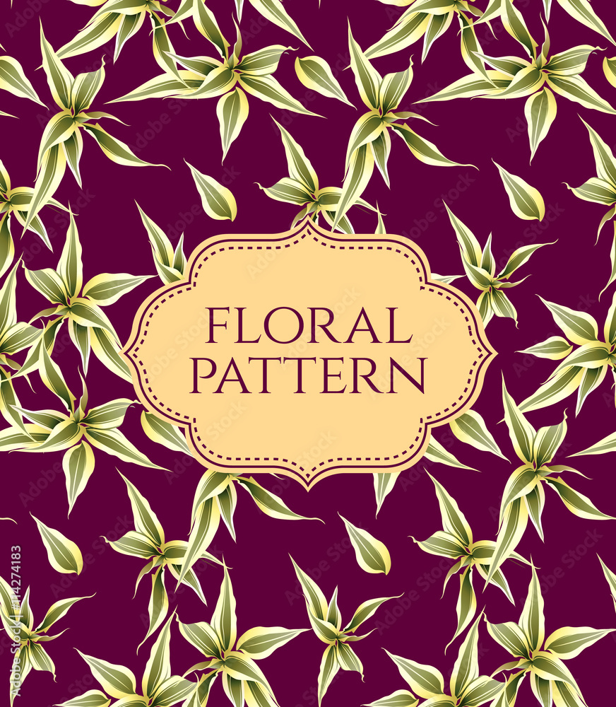 Seamless floral pattern. Vintage background