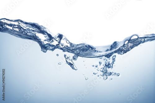 Water wave on white background