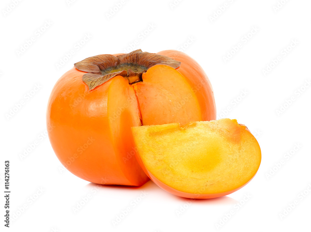 persimmon isolated on the white background
