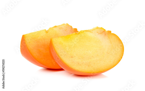 persimmon isolated on the white background