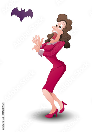 woman screaming photo