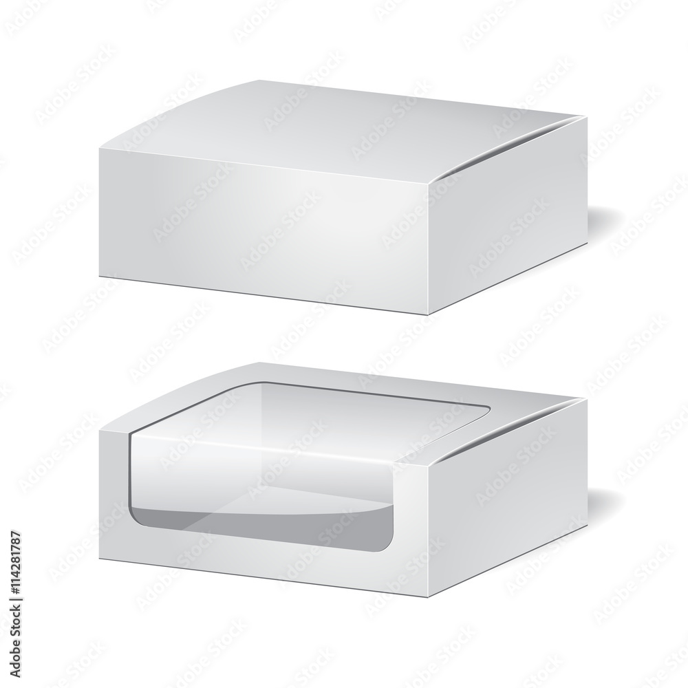 set of cadrboard package isolated box on the white background. m set of cadrboard package isolated box on the white background. m