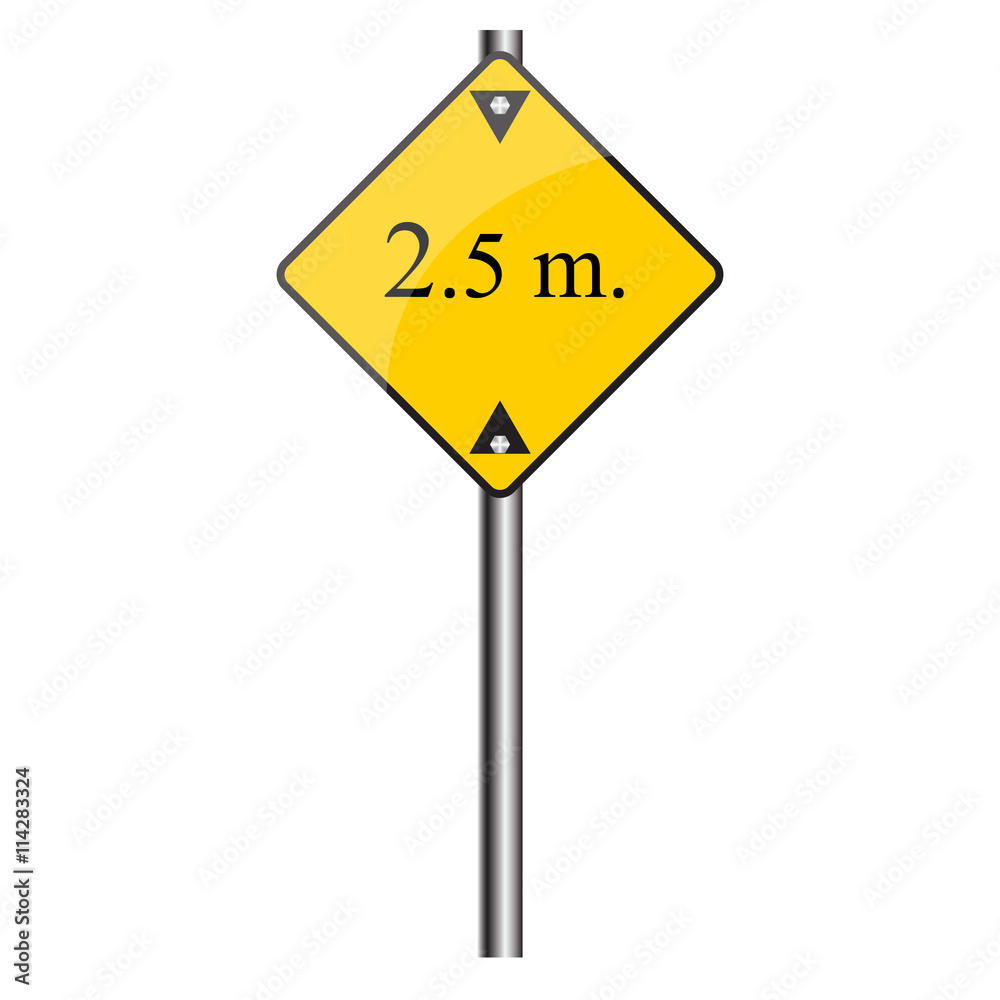 Traffic sign road, Vector image. Traffic sign road, Vector image.