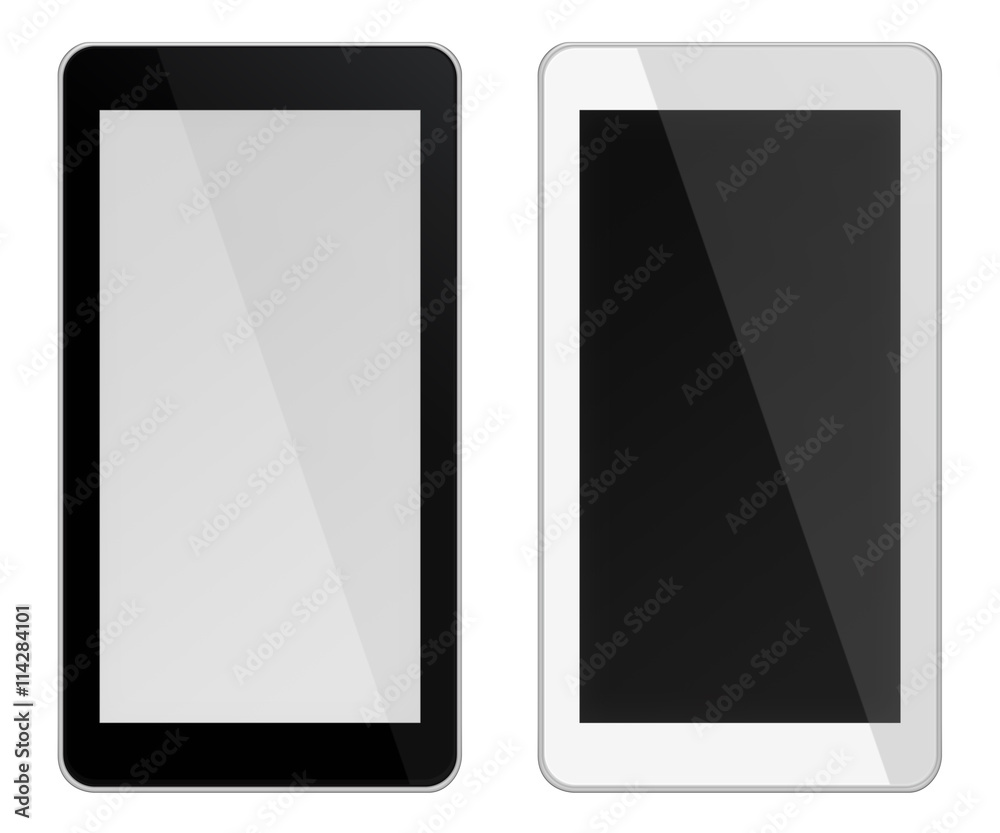Smart phones isolated on white background. Smart phones isolated on white background.