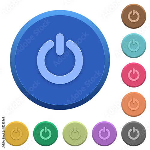 Embossed power switch buttons