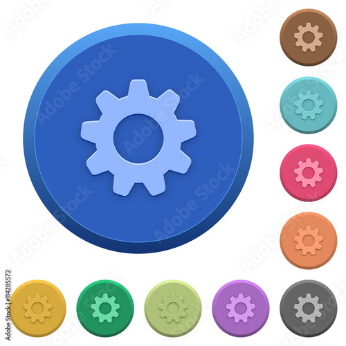 Embossed settings buttons