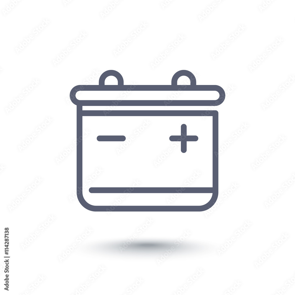 battery line icon, vector illustration battery line icon, vector illustration