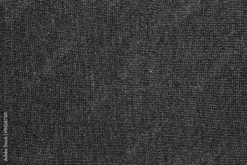Closeup black gray cotton cloth and black gray cotton texture from cotton fabric for background and design with copy space for text or image.