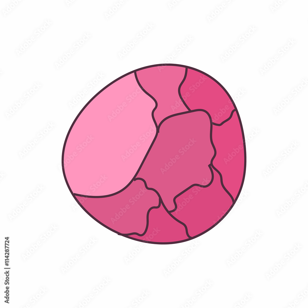Several shades of pink blush make up cosmetic icon Several shades of pink blush make up cosmetic icon