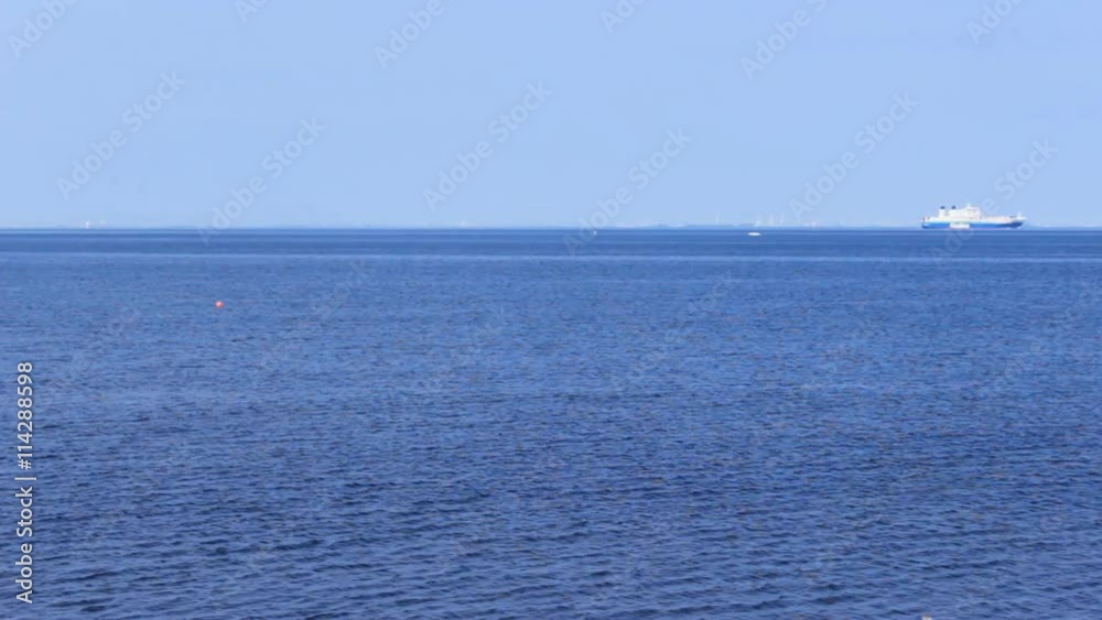 Malmo Sea ,Ship and boat in open Sea Malmo Sea ,Ship and boat in open Sea