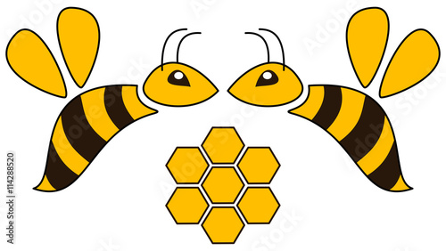 bees with alveolus