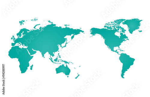 World map of vector  vector illustration