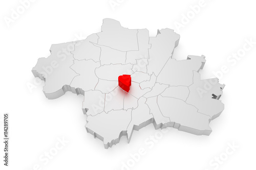 Schwanthalerhöhe, München Bezirke 3D