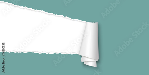 ripped open paper with space for text