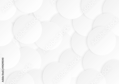 Abstract circle white background with shadow circle
