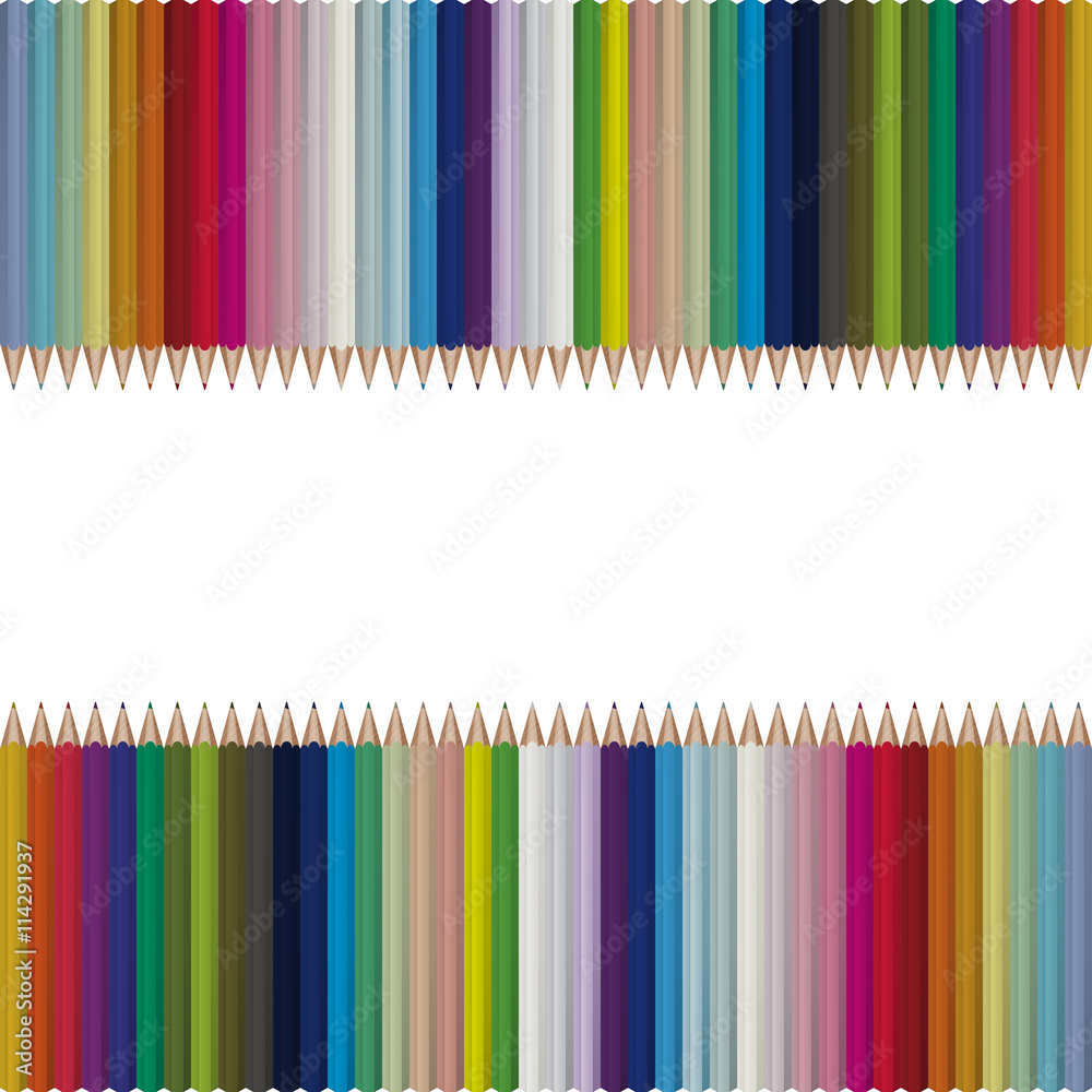 Bright seamless vector pencils background. Graphic style for wallpaper, wrapping, fabric, background, apparel, prints, website etc Bright seamless vector pencils background. Graphic style for wallpaper, wrapping, fabric, background, apparel, prints, website etc