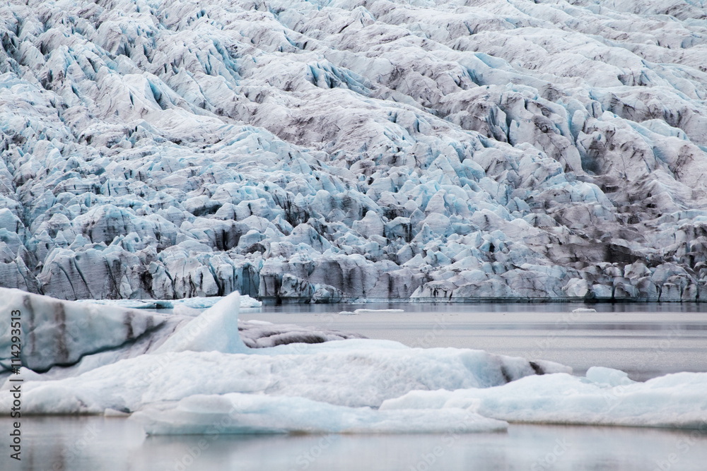 Glacier melting, Iceland Glacier melting, Iceland
