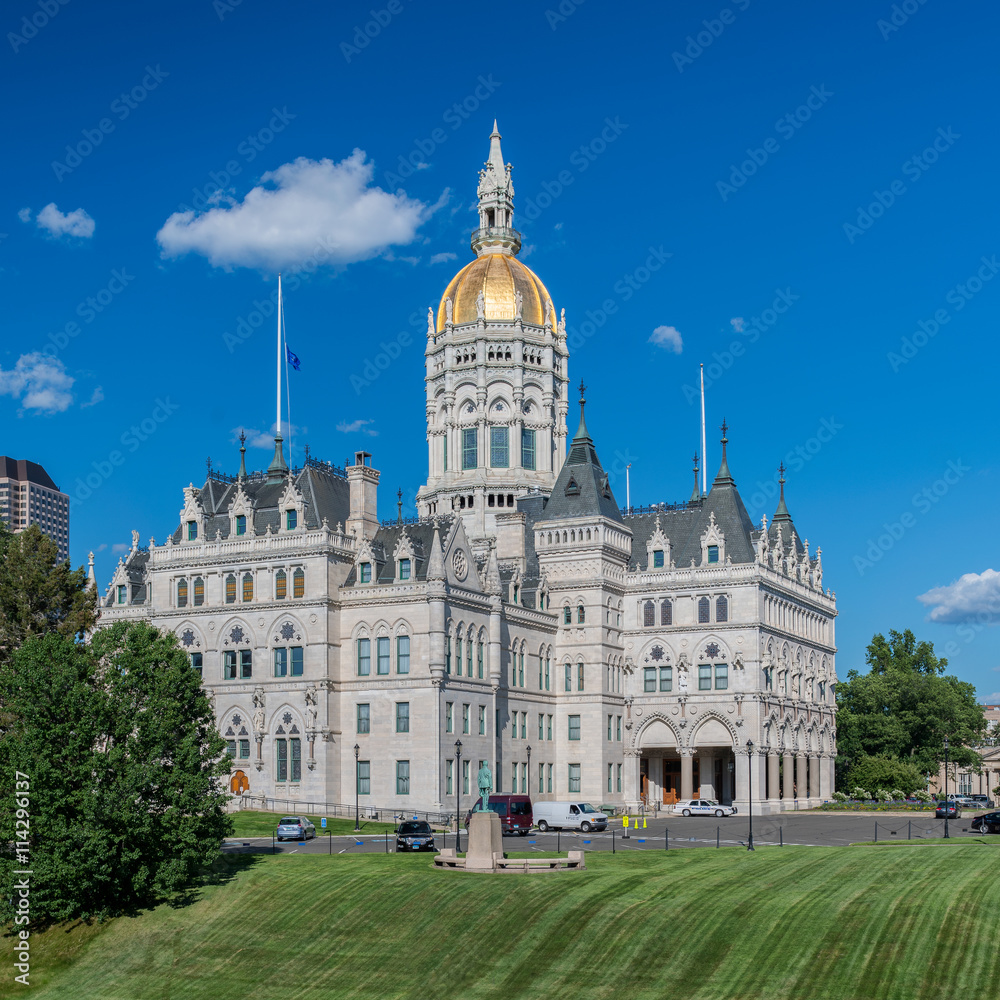 Exterior of the Connecticut State Capitol in Hartford, Connecticut