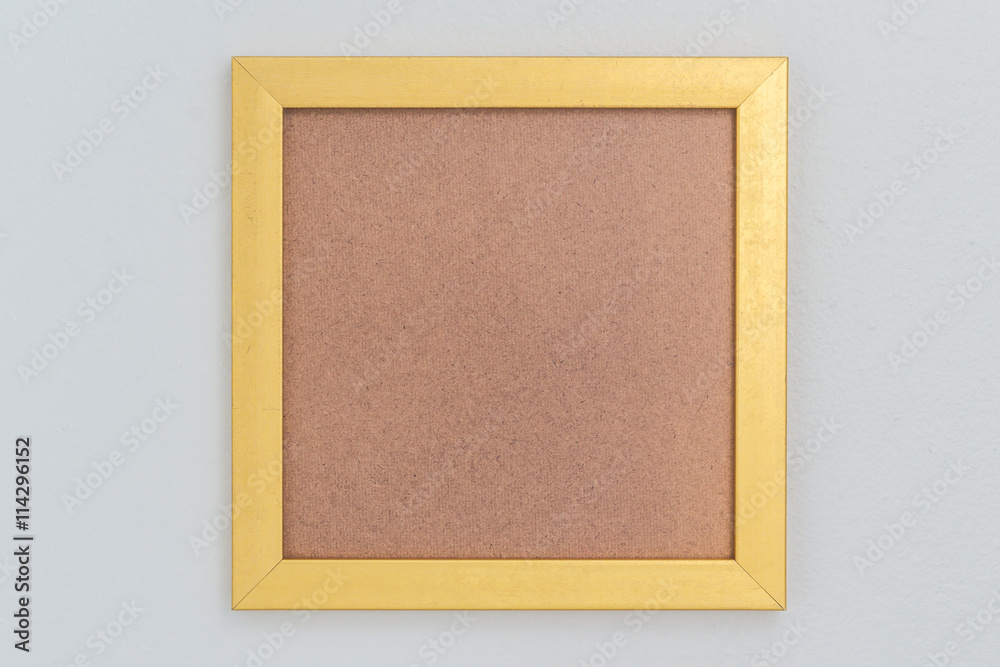 Fototapeta premium Antique golden frame isolated on white