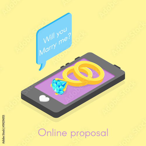 Wallpaper Mural Isometric illustration of online proposal. Torontodigital.ca