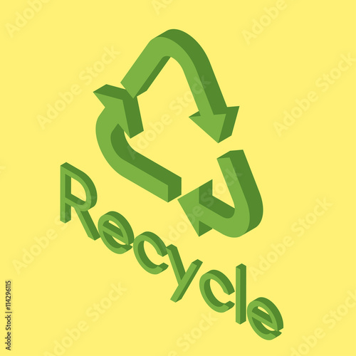 Icon of eco recycle.
