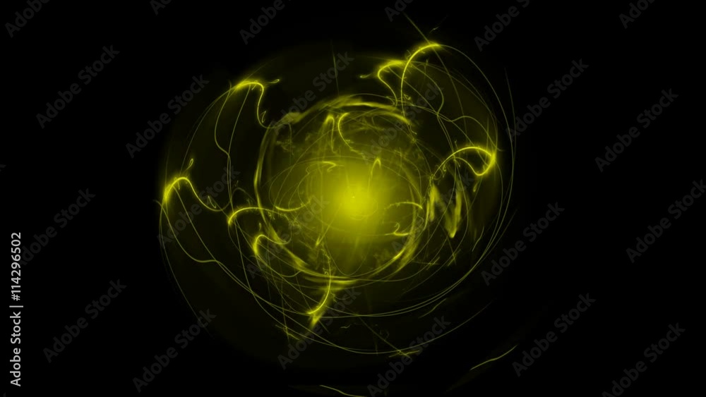 Yellow Abstract Line Energy With Shockwave Yellow Abstract Line Energy With Shockwave