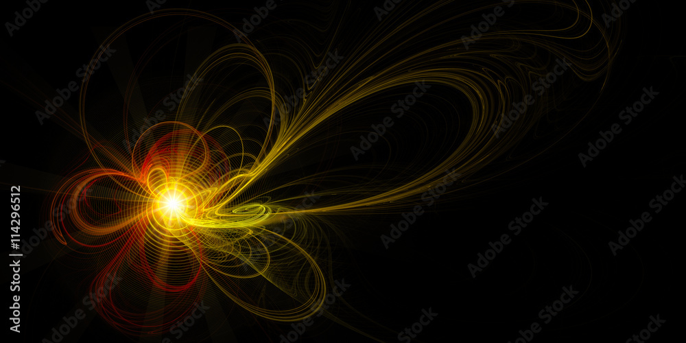 Fototapeta premium abstract fractal background, Energy