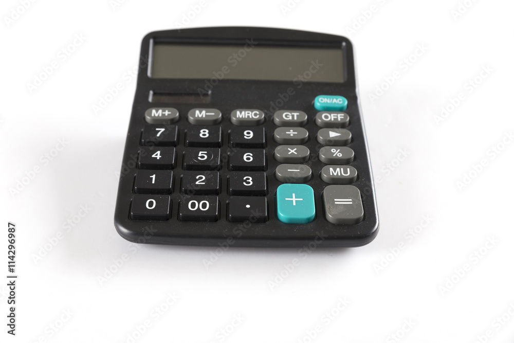 calculator on white background calculator on white background