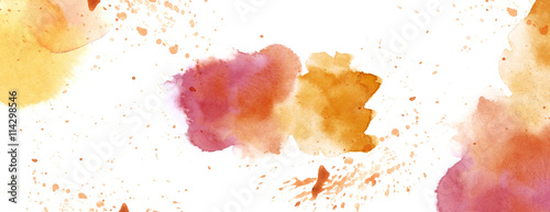 watercolour with splash spot background white copy space