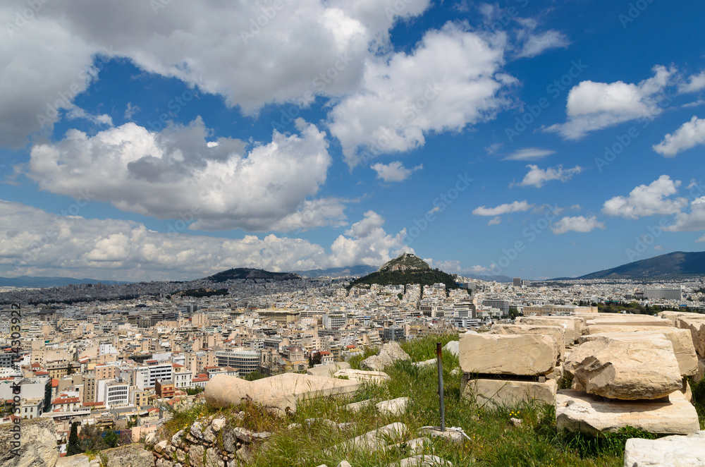 View from Acropolis, Athens, Greece