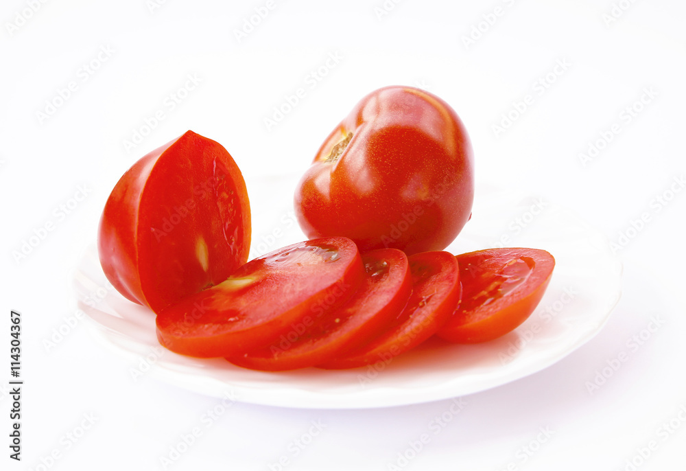 tomatoes on white background tomatoes on white background